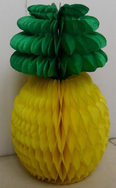 Christmas Pineapple Honeycomb Garland Paper Ball Lantern