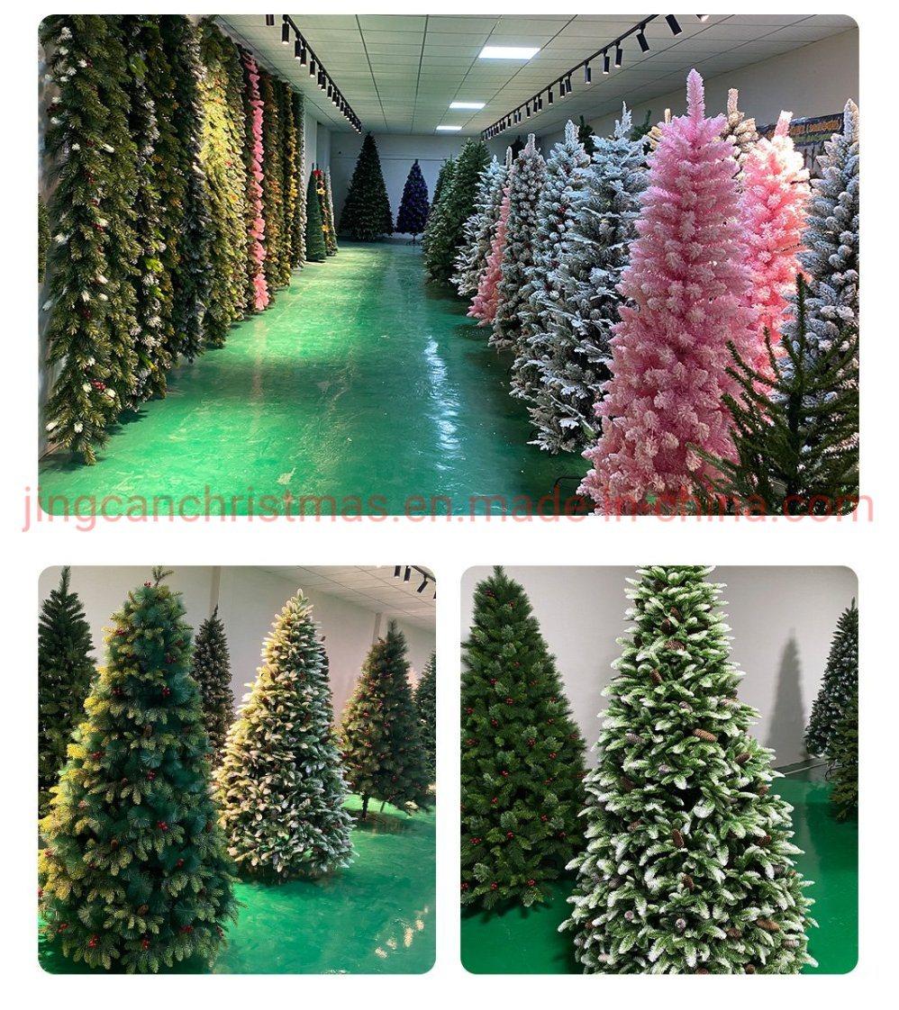 2022 New Design Artificial Pine Needle Mixed PVC with Pinecones Christmas Tree