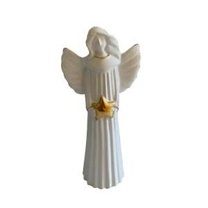 White Color Lovely Christmas 21.5CMH Ceramic Angel