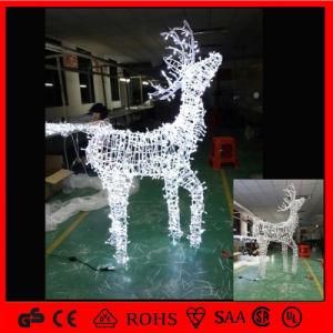 Standing Outdoor Christmas Motif Decoration 3D Reindeer Light