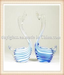 Animal Blue Goose Glass Craft for Decoration