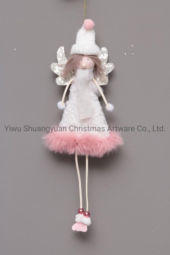 New Design High Sales Christmas Angel Hanging Decor for Holiday Wedding Party Decoration Supplies Hook Ornament Craft Gifts