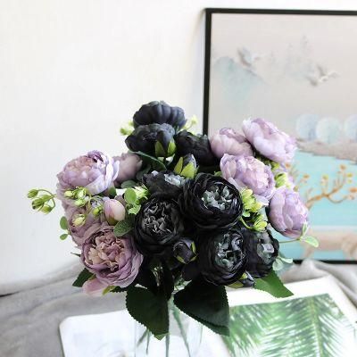 Hot Sell Silk Peony Artificial Flowers for Home Festival Decoration