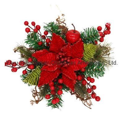Decorative Star Christmas Wreath Prelit Christmas Wreath for Decoration