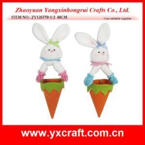 Easter Decoration (ZY13S770-1-2 40CM) Easter Hanging Rabbit Carrot Egg Bag
