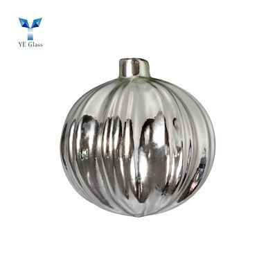 Customized Silver Hand Blown Glass Christmas Balls for Decoration