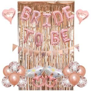 Amazon Hot Selling Bride to Be Aluminum Film Balloons Wedding Supplies Kit