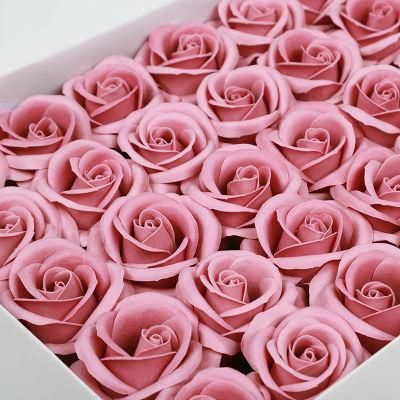 Factory Supply Wholesale New Arrival Gift Art Artificial Pure Color Rose Soap Flower