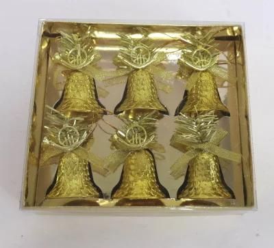 6.5*6cm DEC Plastic Christmas Bell Christmas Bell Ornaments
