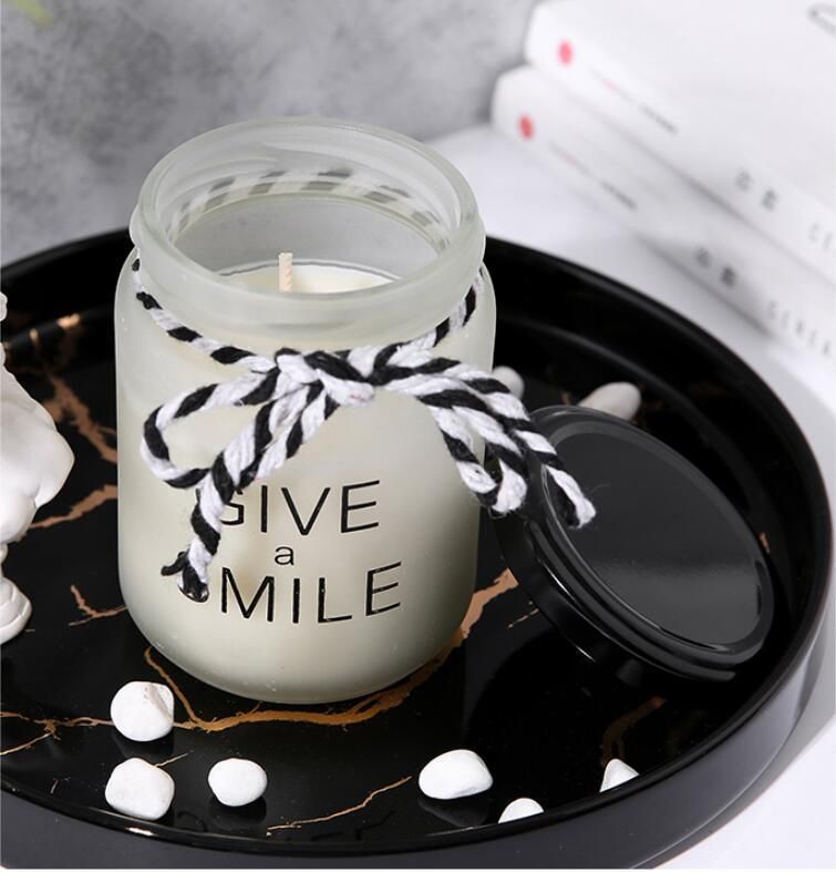 New Frosted Mason Glass Candle Candle Holder for Gift