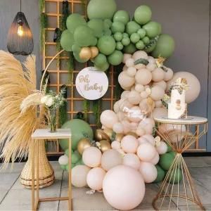 148PCS Olive Green Balloon Garland Arch Kit Latex Balloons Set