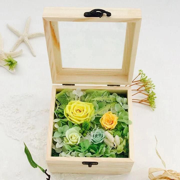 2018 Fresh New Products Natural Decorative Preserved Flowers in Box