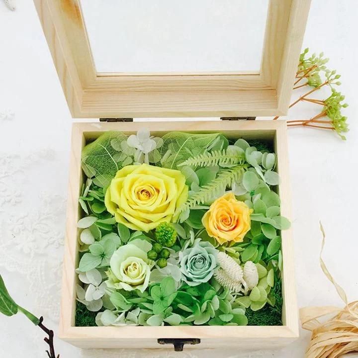 2018 Fresh New Products Natural Decorative Preserved Flowers in Box