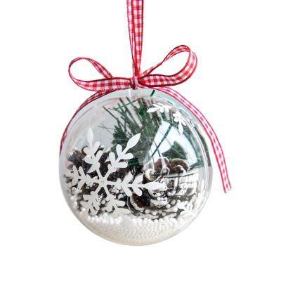 Colored Tree Hang Balls Decor Wholesale Clear Plastic Decorations Ornaments Christmas Ball