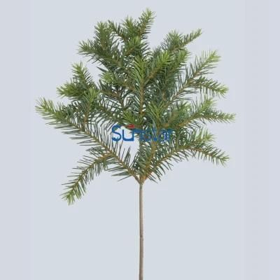 Artificial Christmas Pine Twig PE Nordmann Fir Spray Artificial Plant for Holiday Decoration (44559)