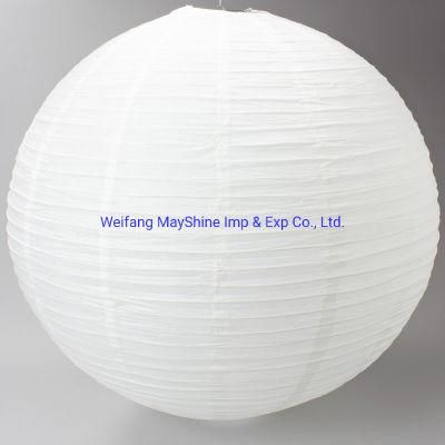 5 Round Wholesale White Chinese Handmade Hanging Round Paper Lantern for Party Decoration Wedding