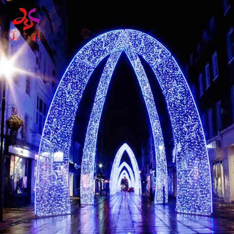 Outdoor LED Arch Motif Lights LED Christmas Light Street Decoration Arch Lights