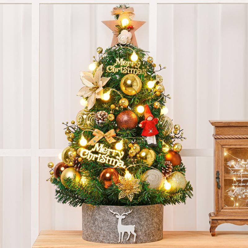 Golden Mini Christmas Christmas Tree