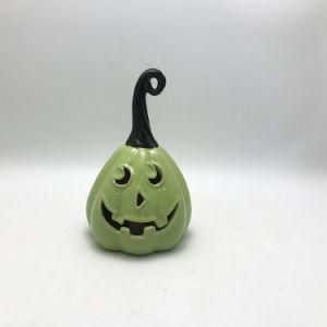 Ceramic Pumpkin Shape LED Lamp Handicraft Ornaments