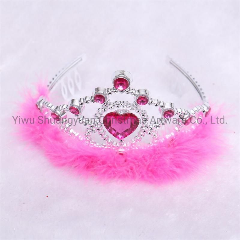 Artificial Christmas Plastic Crown Decoration Supplies Ornament Craft Gifts for Holiday Wedding Party