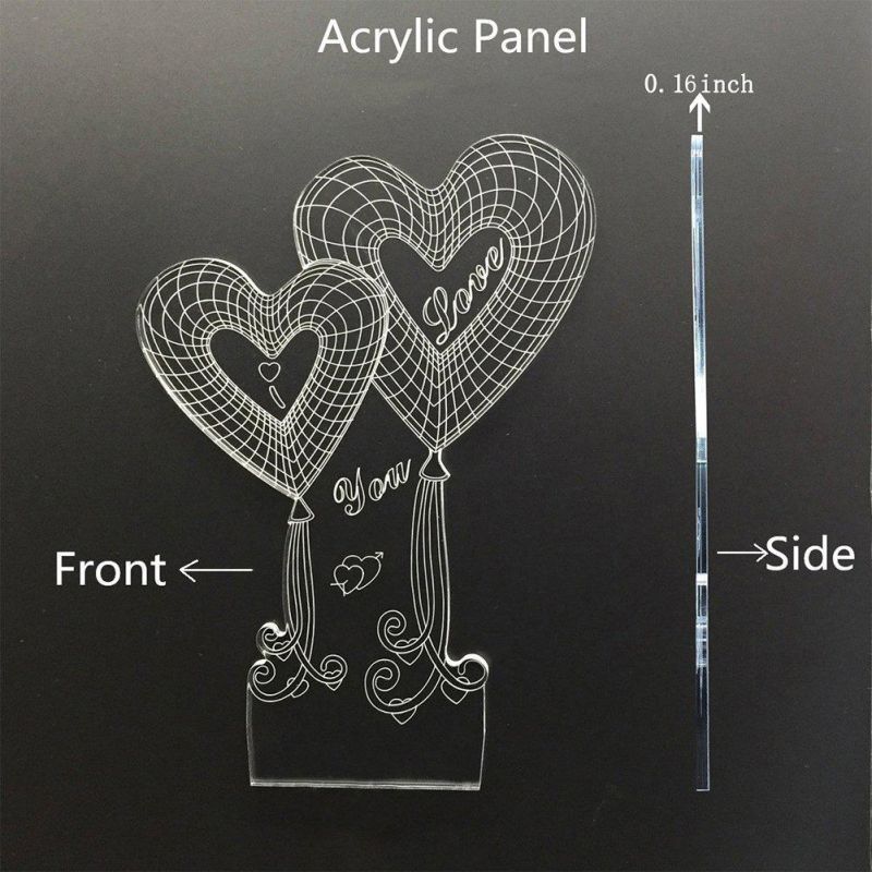 3D Love Heart Lamp Decoration