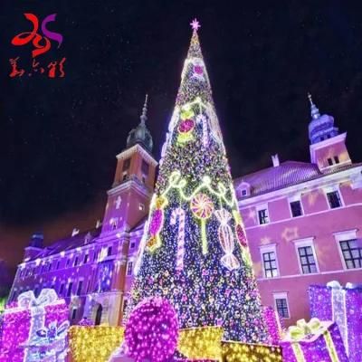 2021 New Year Giant Outdoor Commercial Lighted Christmas Tree