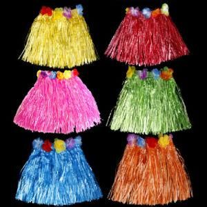 Hawaii Wreath Garland Lei Party Favors Grass Hula Hawaiian Flower Headpiece Necklace Bracelet Set Decorations Kids Children Adults Skirts