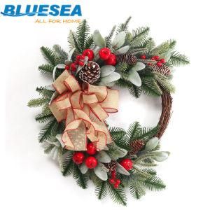 New Products Christmas Decorations Eucalyptus Simulation Garland Half Ring