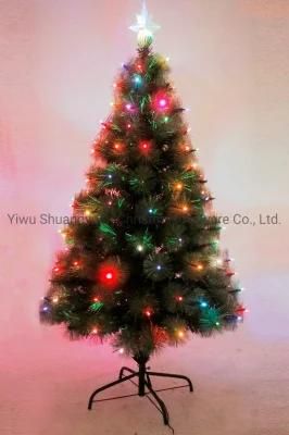 45-300cm Christmas Fiber Tree for Holiday Wedding Party Decoration Supplies Hook Ornament Craft Gifts