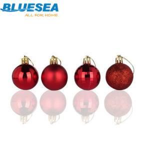 Christmas Decoration Boxed Balls 24PCS 4cm Electroplating Colored Balls Bright Plastic Balls