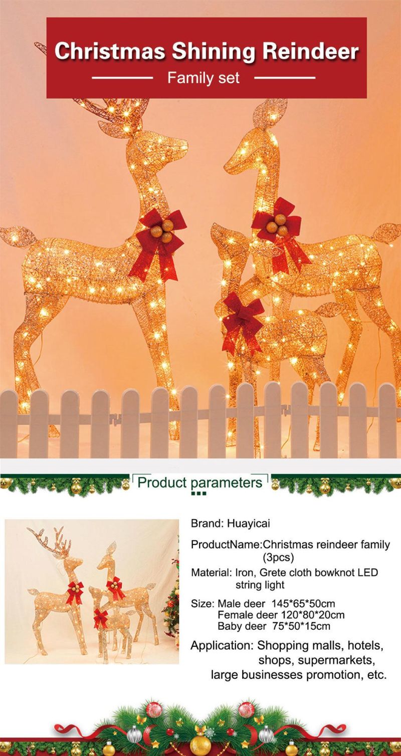 Wholesale Reindeer Family Decoration Light