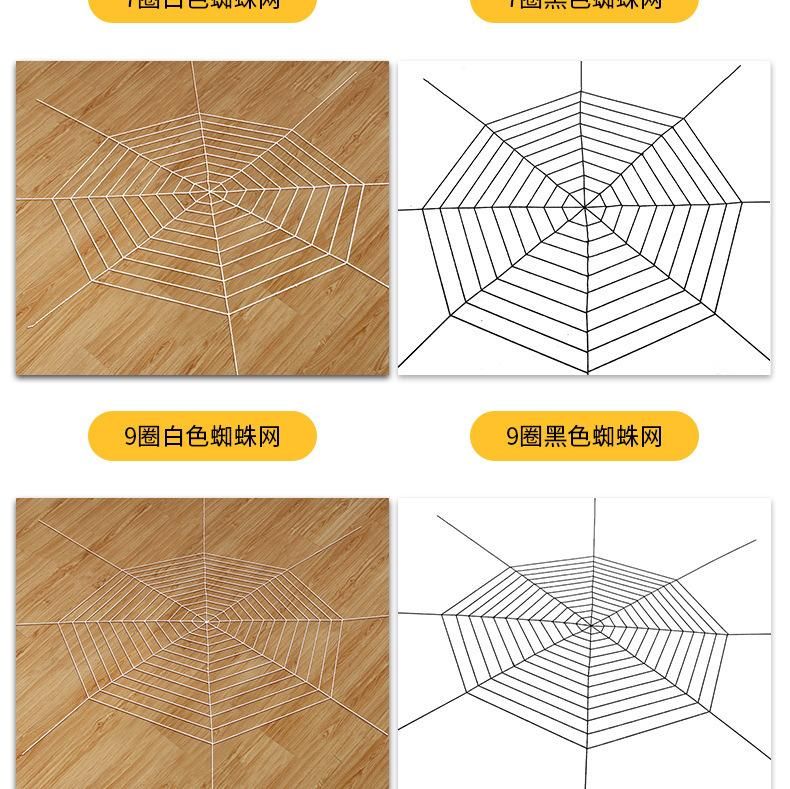 Spider Web Halloween Spider Party Decoration Props Spider Web Secret Room Tricky Simulation Plush Spider Wholesale