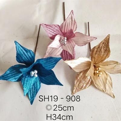Christmas Holiday Decoration Poinsettia Flower