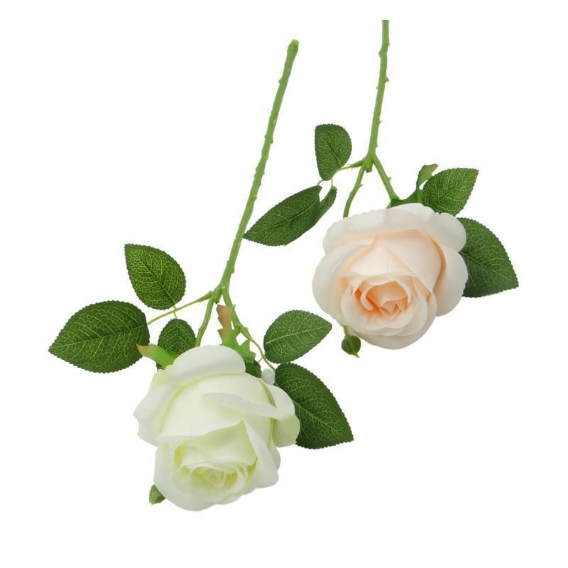 Home Wedding Decoration Party Realistic Artificial Silk Flowers Rose Flower