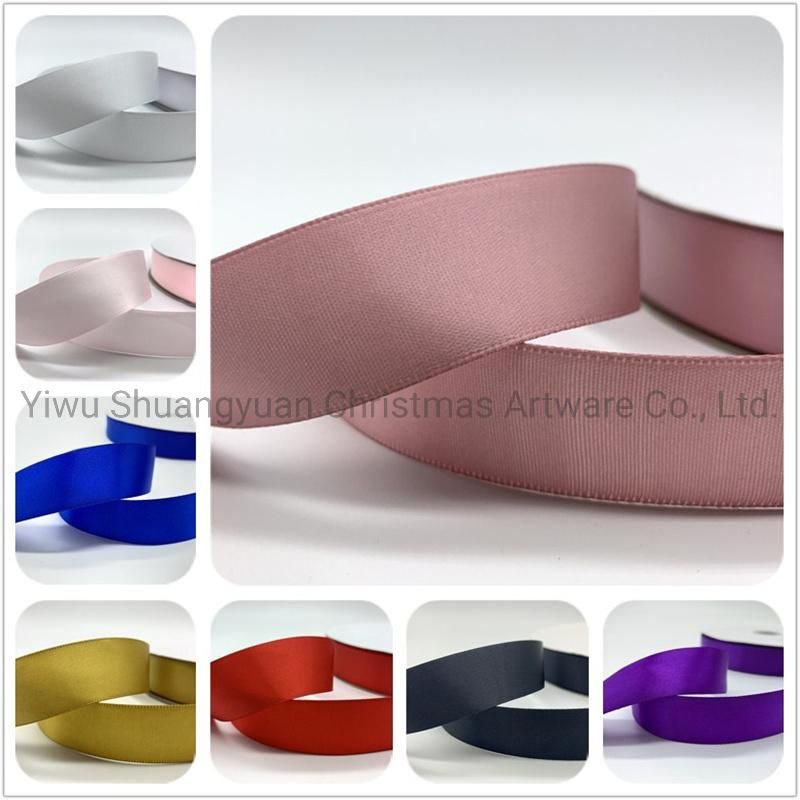 Wholesale Colourful Satin Ribbon for Weeding Christmas Party Gift Baking Packing Bow Card Decoration