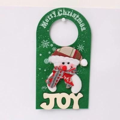 Wholesale Lovely Snowman Figure Christmas Party Front Door Hanger