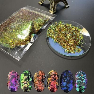 Chameleon Glitter Metallic Luster Irregular Shape Falkes Nail Art for Craft Makeup