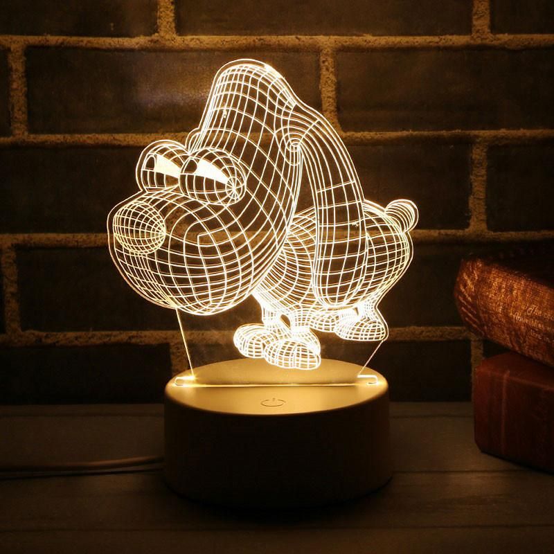 Christmas Gifts 3D LED Lamp Night Light Christmas Home Decorations