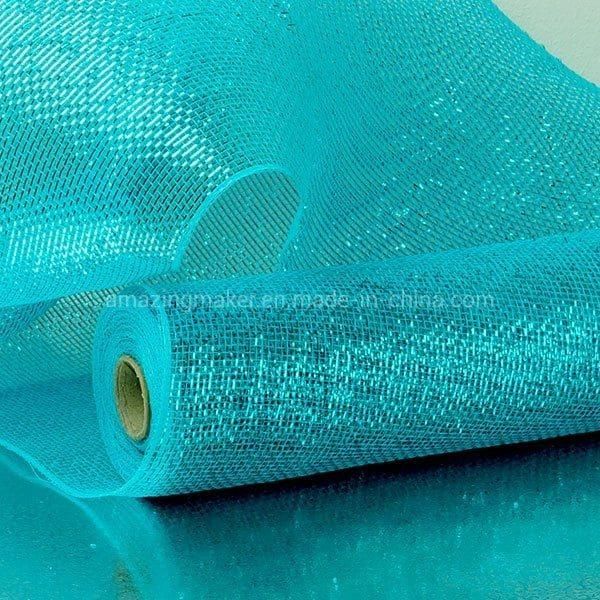 Premium Quality Half-Solid Metallic 21′′ Deco Mesh for Wedding Party