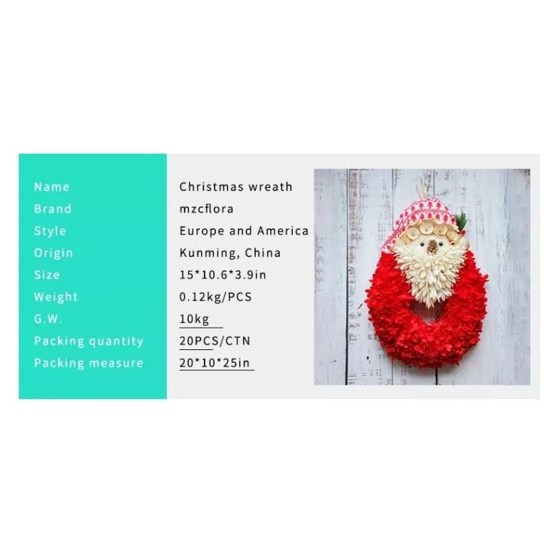 Christmas Wreath Preserved Flowers Christmas Garland