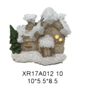 Polyresin/Resin Craft Festival Gift Christmas House with LED Light&#160;