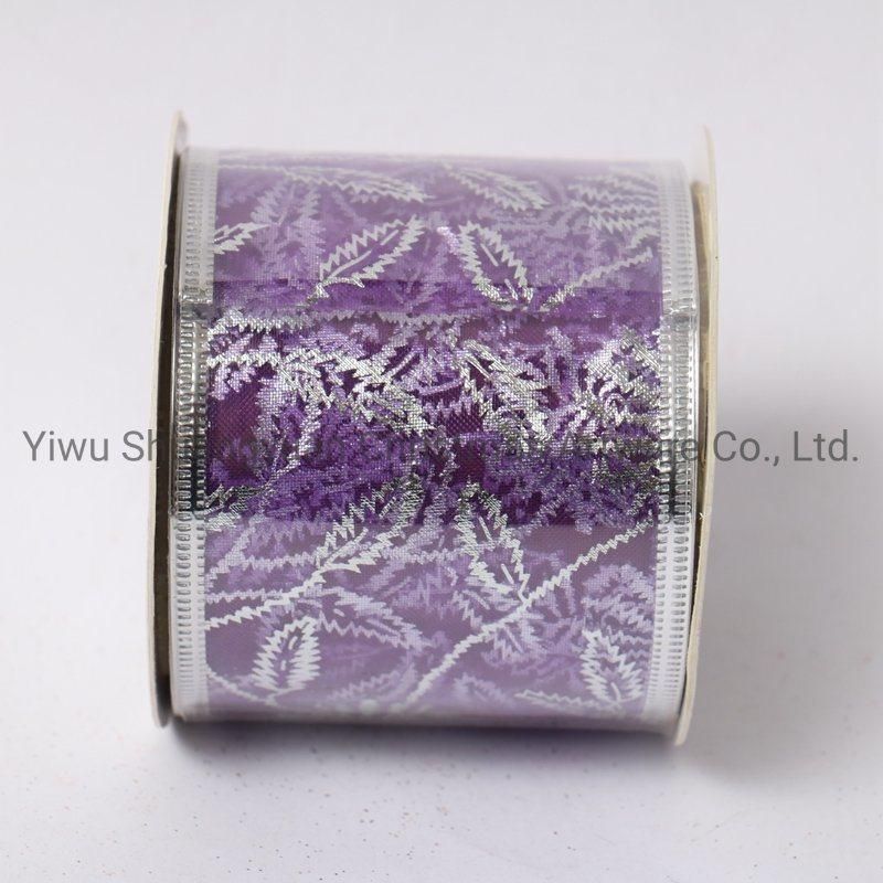 Christmas Ribbon Decor for Holiday Wedding Party Decoration Supplies Hook Ornament Craft Gifts