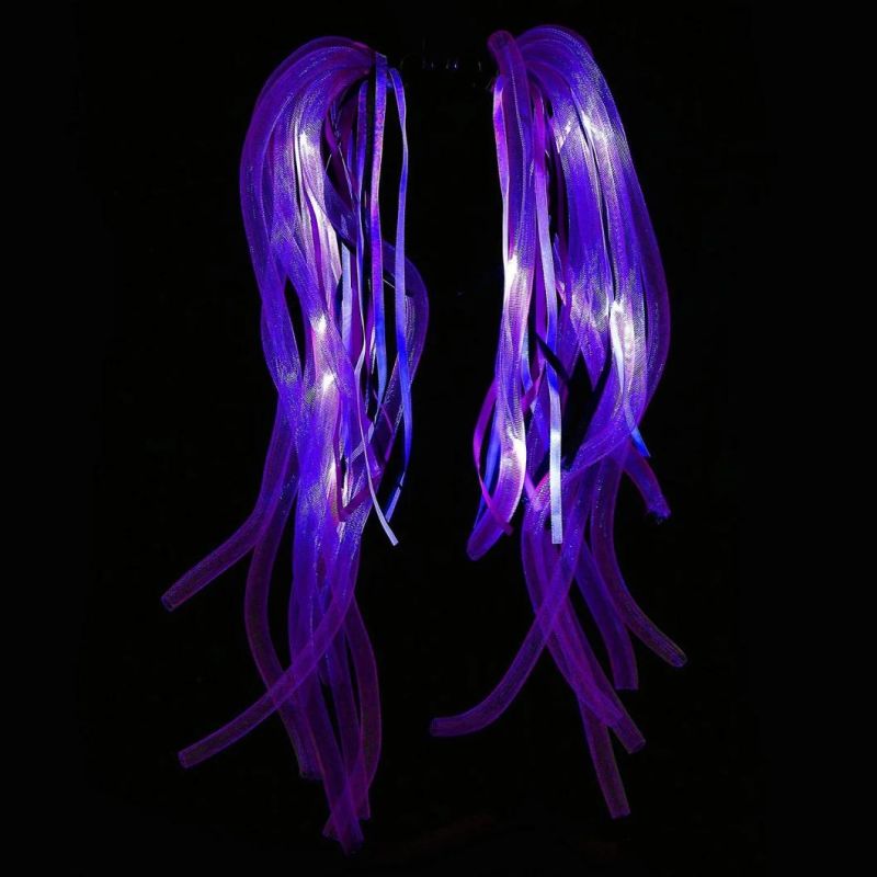 Dazzling Toys LED Light up Noodle Hair Headband Party Dreads