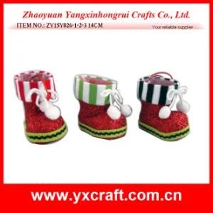 Christmas Decoration (ZY15Y026-1-2-3) Holiday Christmas Boot Fruit Container