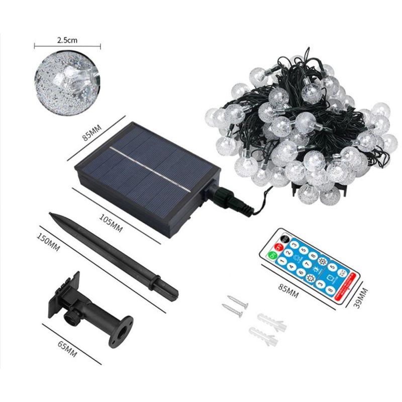 High Quality Popular Factory Direct Sale Best Christmas Yard Decoration Bauble Solar Light
