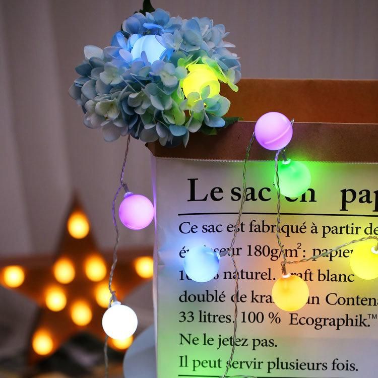 Multicolor LED Garland Decorative String Lights Balls