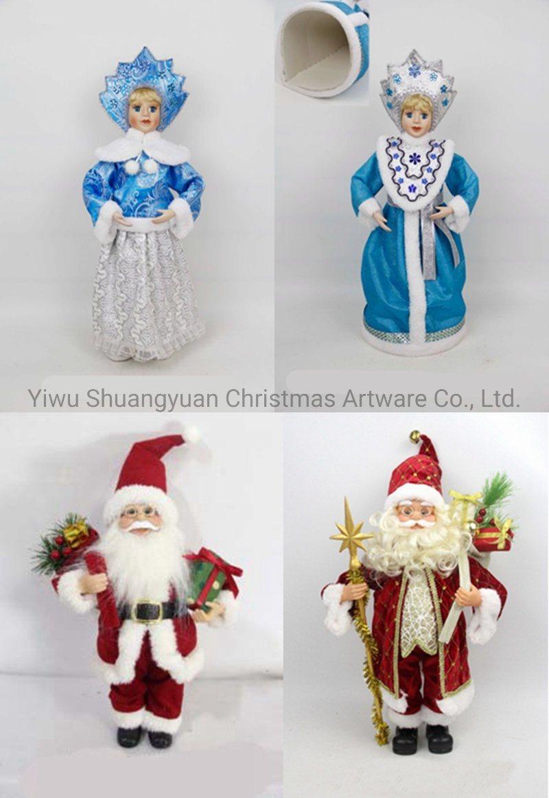 Christmas Santa Claus for Holiday Wedding Party Decoration Supplies Hook Ornament Craft Gifts