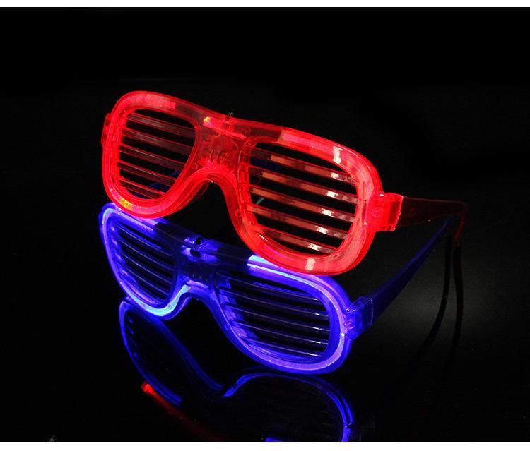 Gift Colorful LED Neon Glowing Light EL Wire Party Glasses