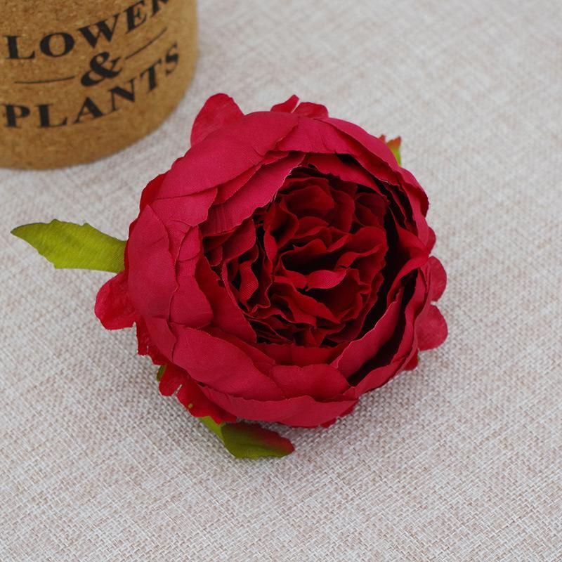 High Quality Silk Peony Flowers 9cm DIY Decorative Silk Flower Heads