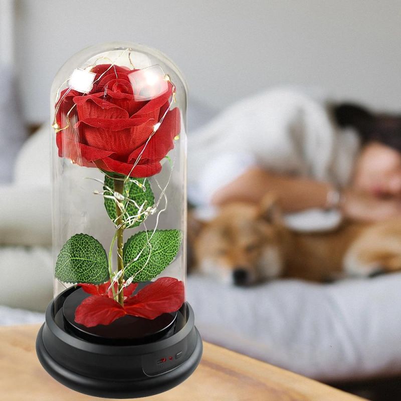 Hot Sale Valentine′ S Day Gifts Wholesale LED Rose Lamp Shade